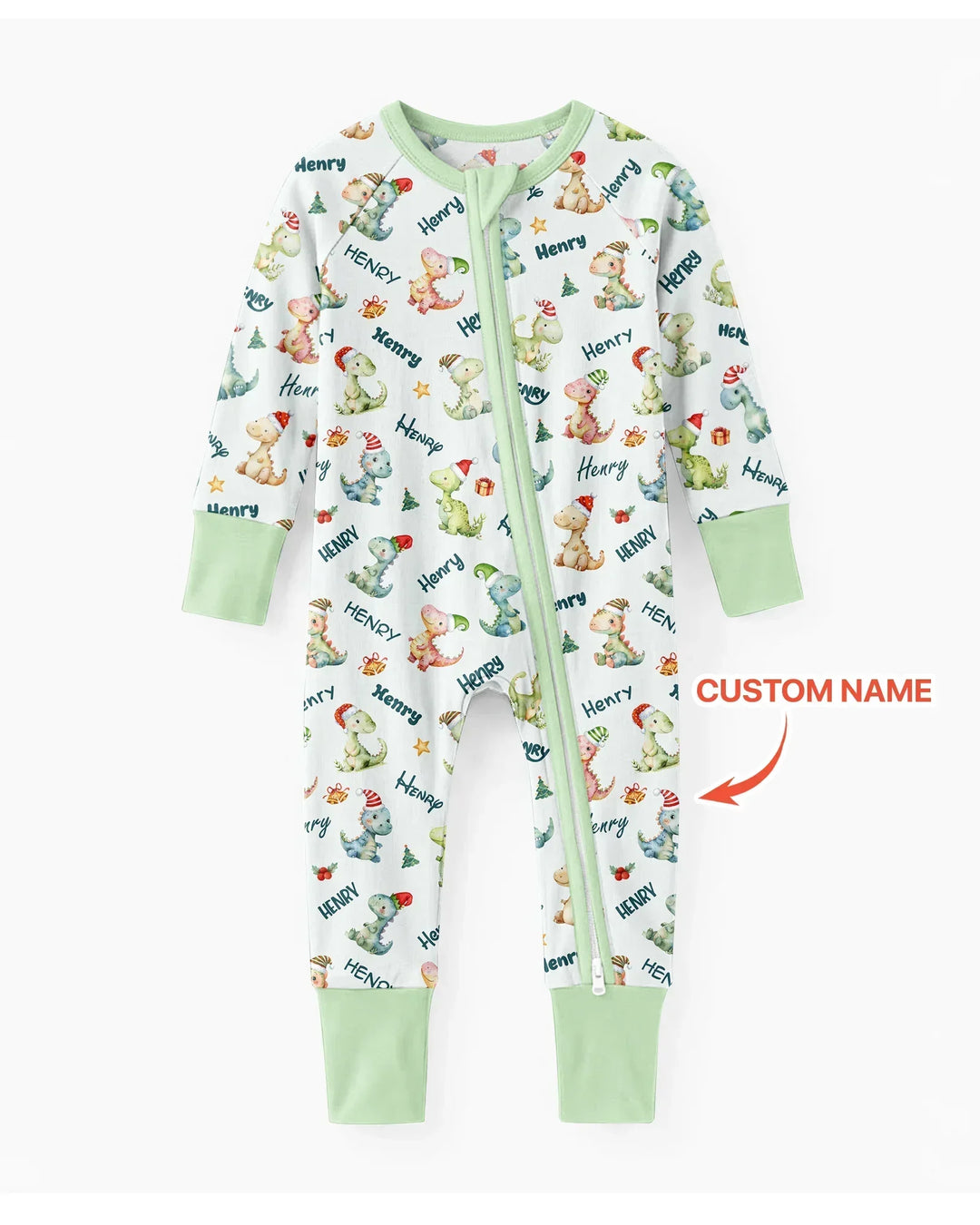 Dinosaur Custom Name Bamboo Convertible Zippy