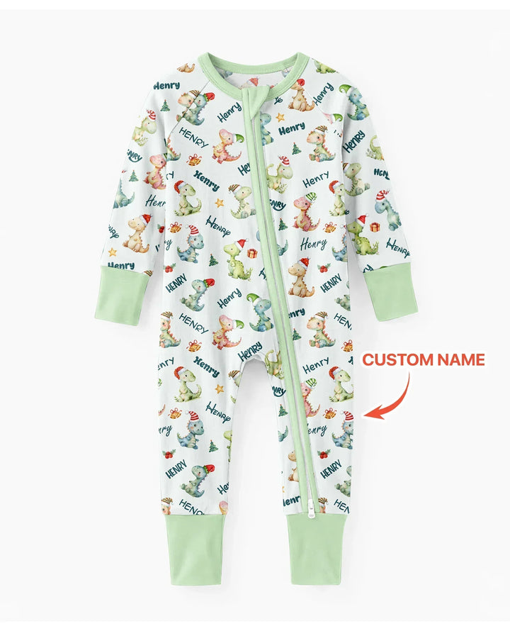 Dinosaur Custom Name Bamboo Convertible Zippy