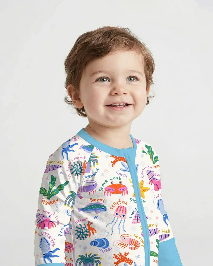 Gerippte Babykleidung mit individuellem Foto - Weich &amp; Skizzenhaft