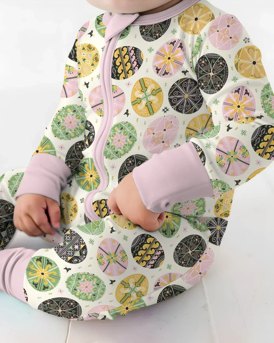 Pysanky Eggs Family Matching Bamboo Convertible Zippy