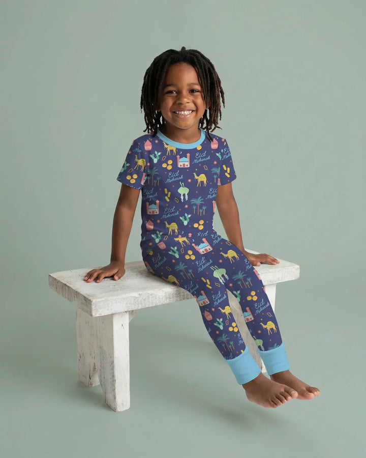 Zweiteiliges, kurzärmliges Pyjama-Set mit Marienkäfern