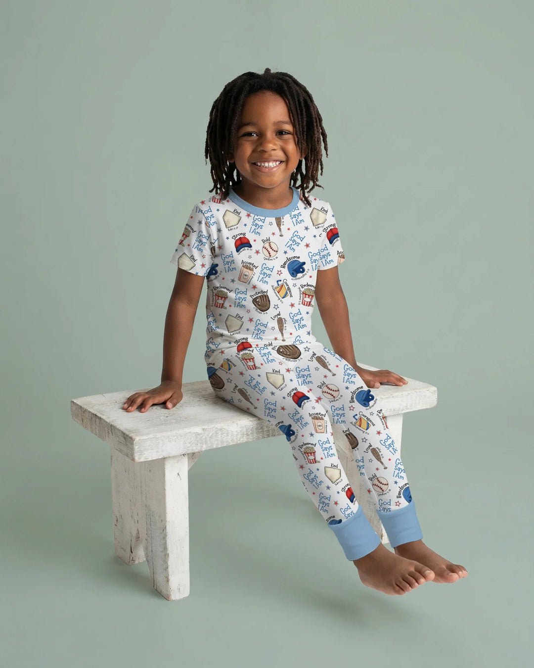 Zweiteiliges, kurzärmliges Pyjama-Set mit Marienkäfern