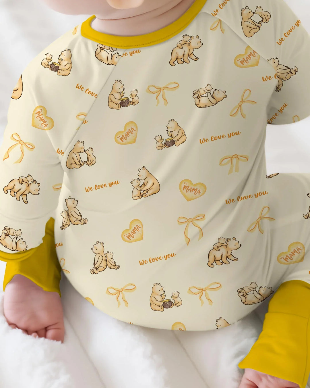 Sweat Yellow Mama Bear Convertible Zippy