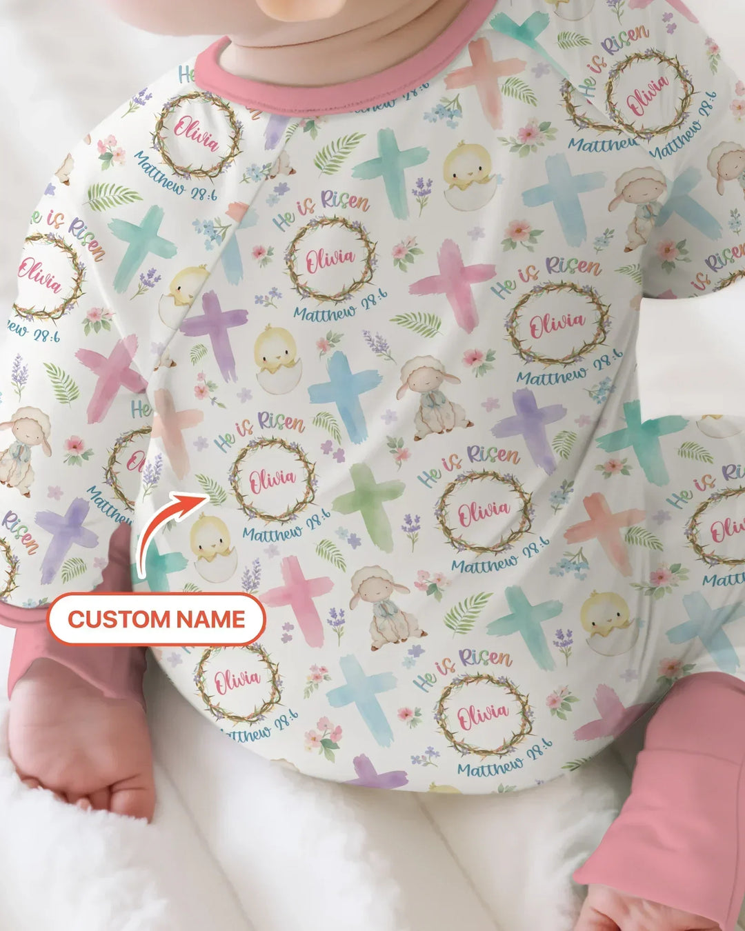 Gerippte Babykleidung mit individuellem Foto - Weich &amp; Skizzenhaft