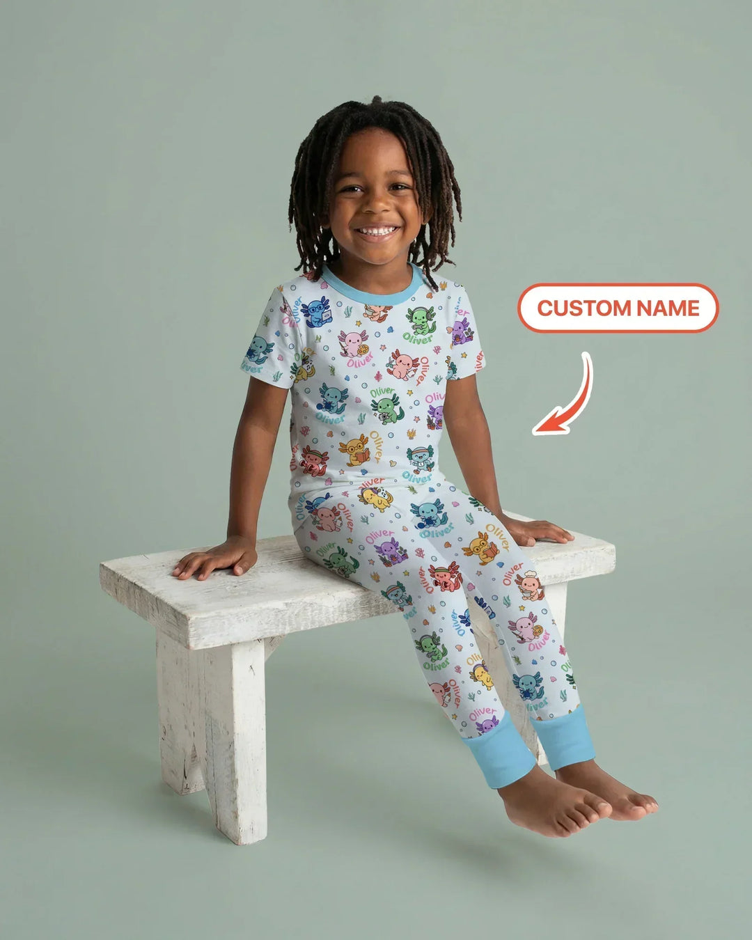 Zweiteiliges, kurzärmliges Pyjama-Set mit Marienkäfern