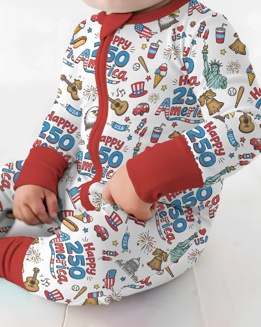 Gerippte Babykleidung mit individuellem Foto - Weich &amp; Skizzenhaft