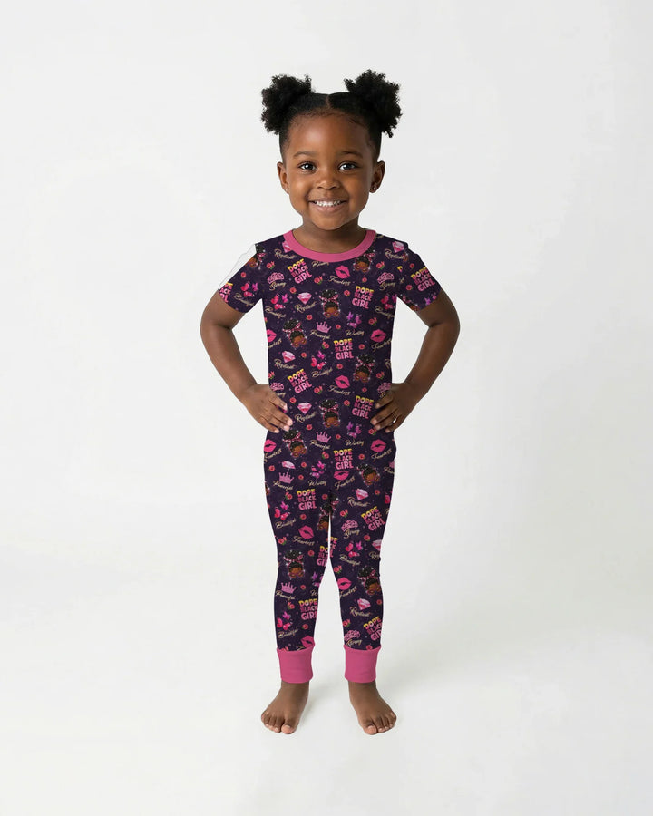 Zweiteiliges, kurzärmliges Pyjama-Set mit Marienkäfern