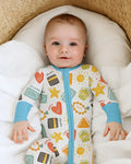 Gerippte Babykleidung mit individuellem Foto - Weich &amp; Skizzenhaft