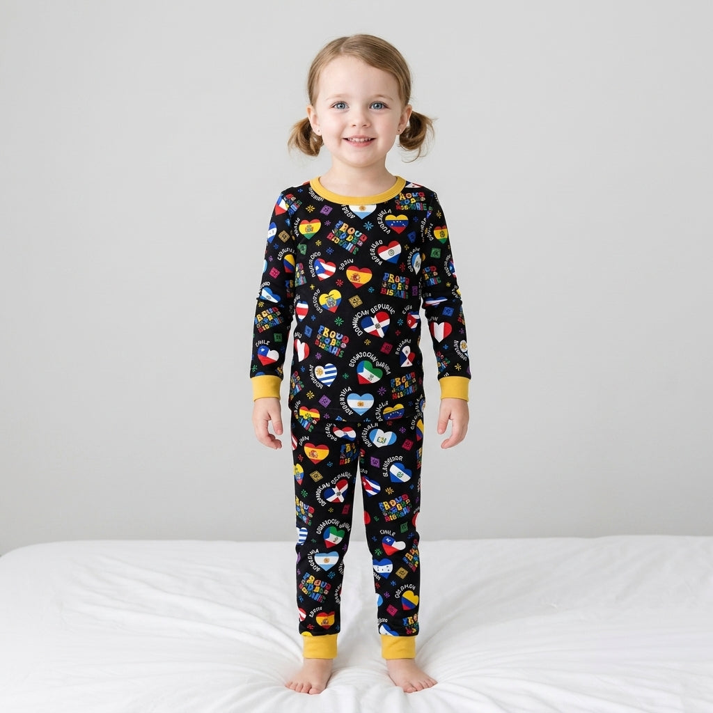 Proud To Be Hispanic Bamboo Two Piece Long Sleeve Pajama Set