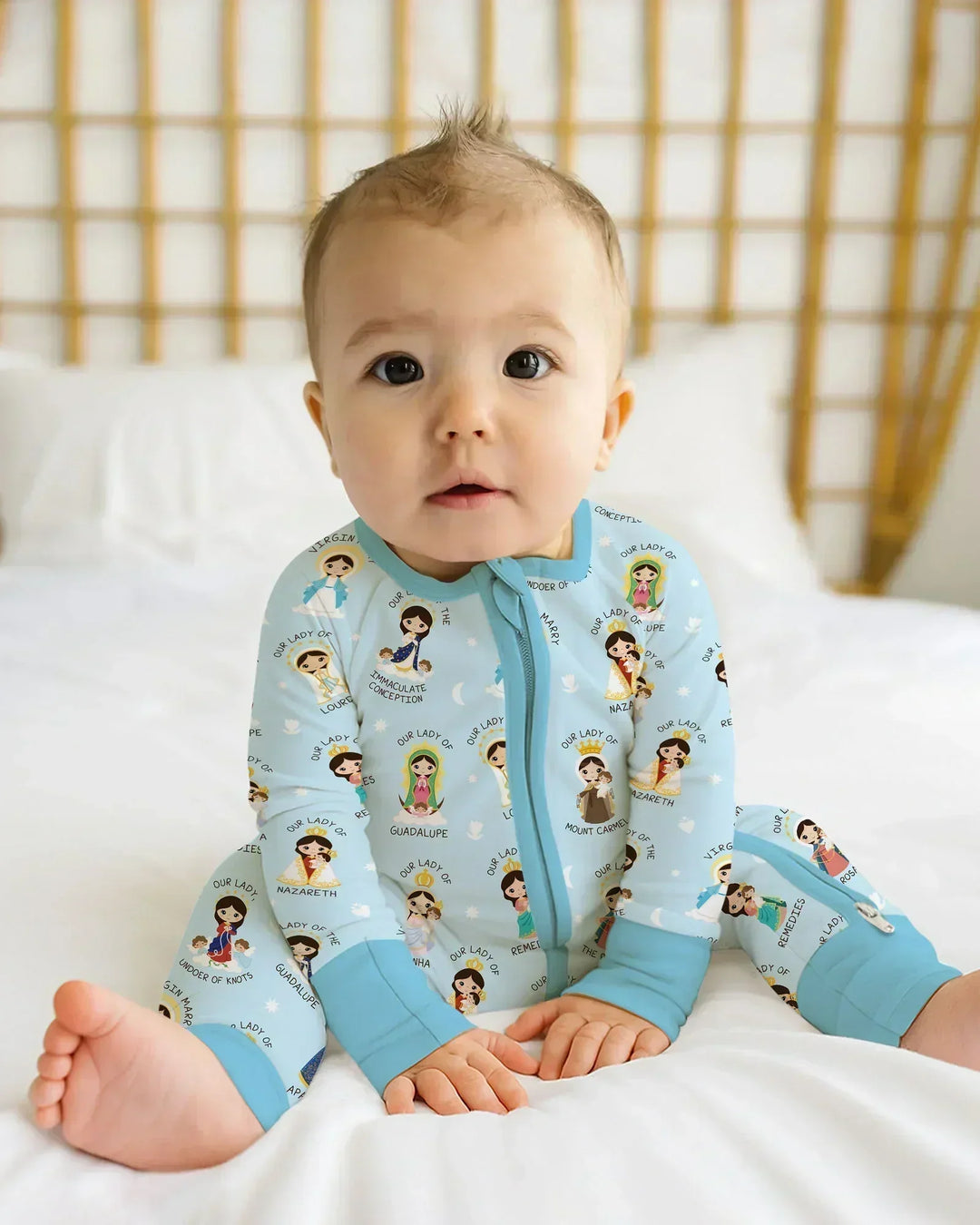 Gerippte Babykleidung mit individuellem Foto - Weich &amp; Skizzenhaft