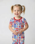 Zweiteiliges, kurzärmliges Pyjama-Set mit Marienkäfern