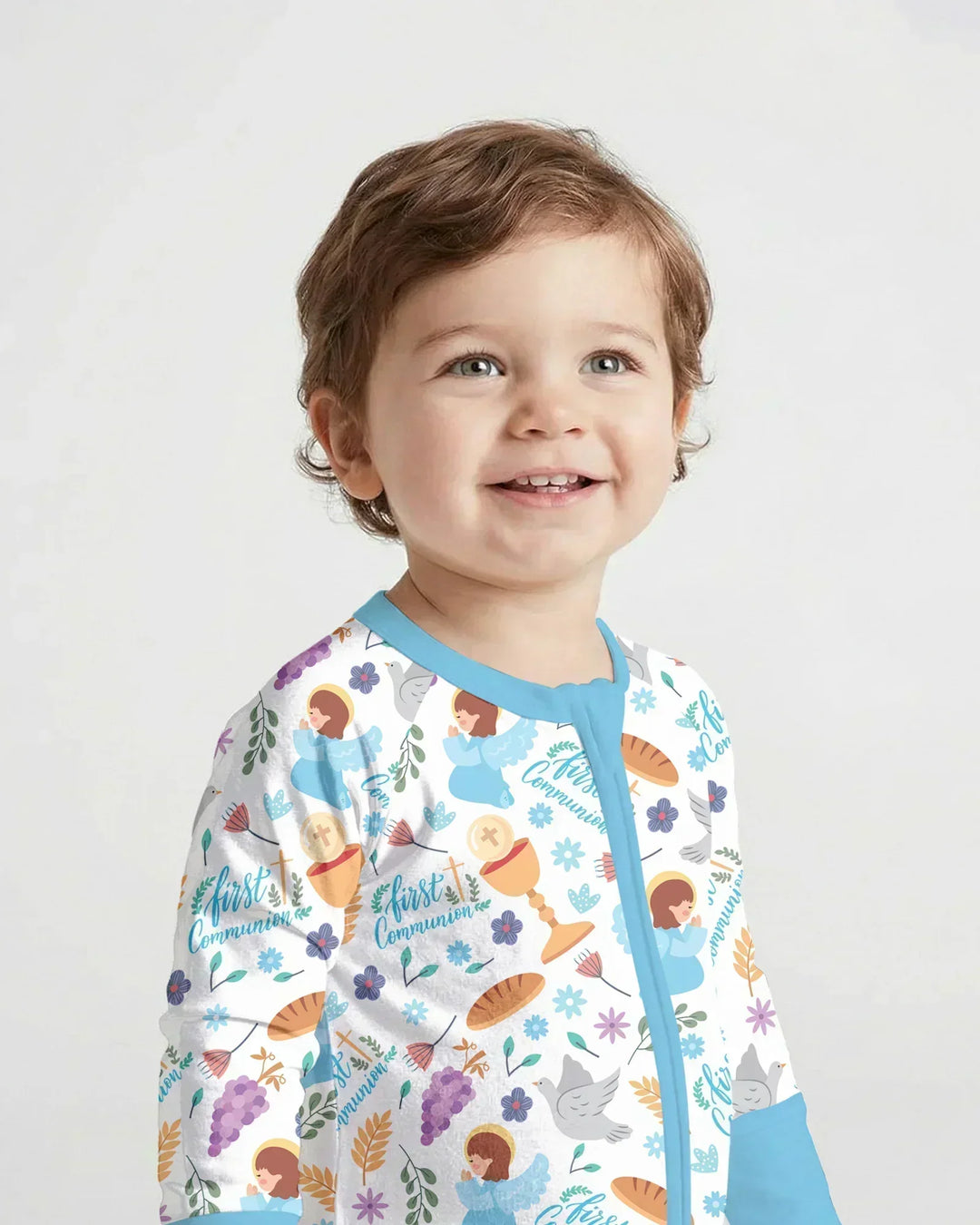 Gerippte Babykleidung mit individuellem Foto - Weich &amp; Skizzenhaft