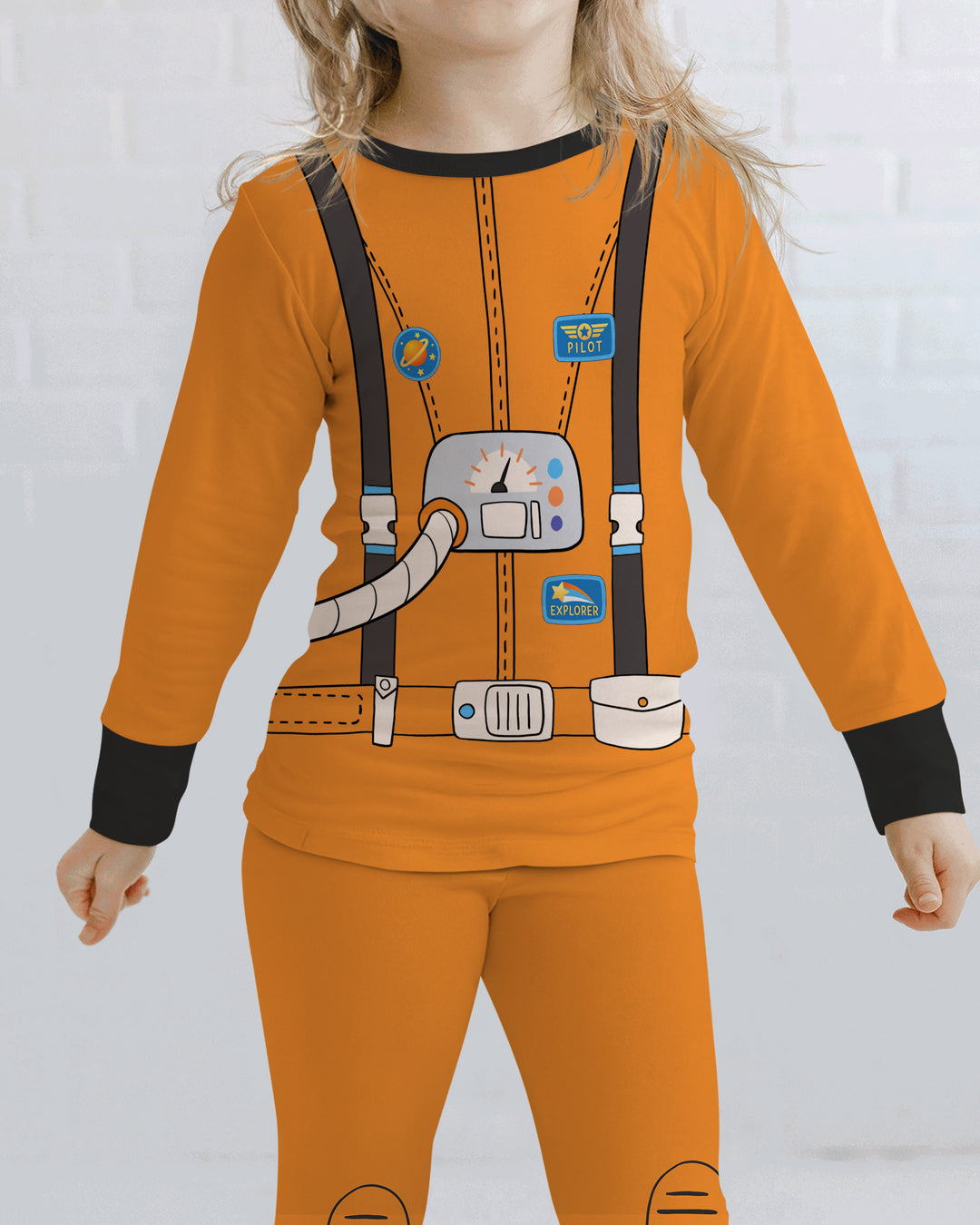 Future Astronaut Bamboo Two Piece Long Sleeve Pajama Set