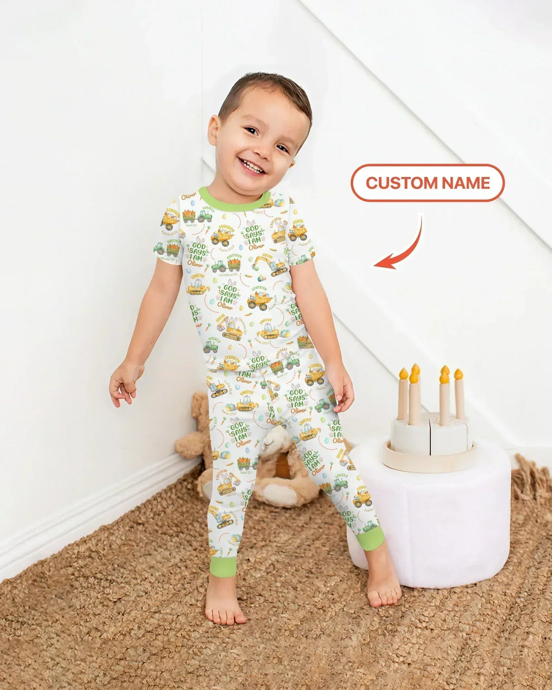 Zweiteiliges, kurzärmliges Pyjama-Set mit Marienkäfern