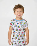 Zweiteiliges, kurzärmliges Pyjama-Set mit Marienkäfern