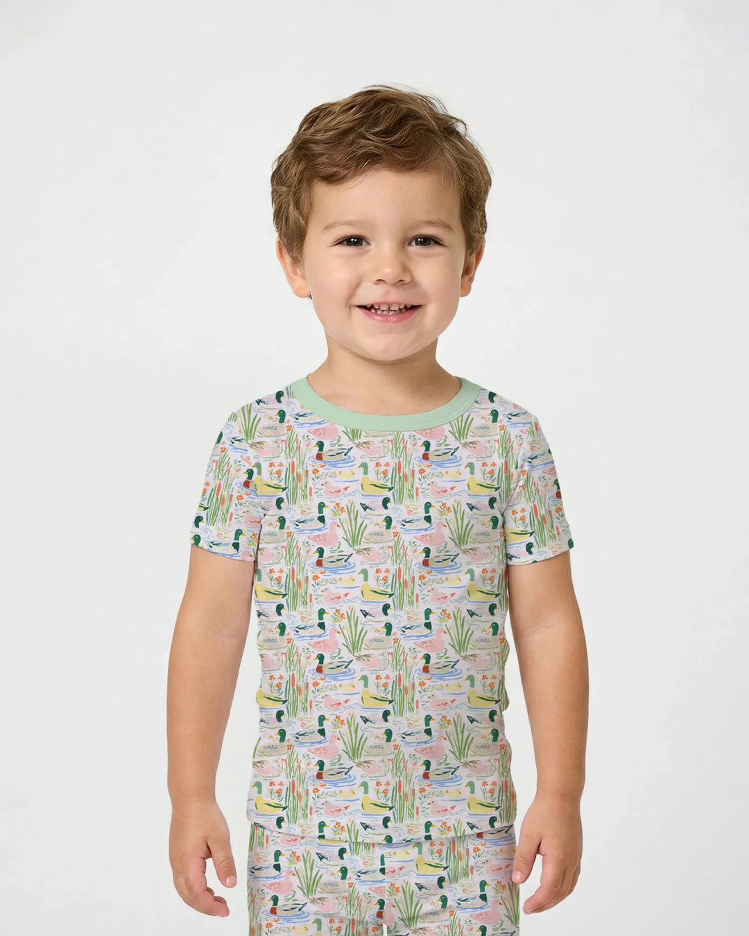 Zweiteiliges, kurzärmliges Pyjama-Set mit Marienkäfern