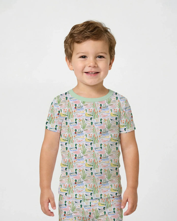 Zweiteiliges, kurzärmliges Pyjama-Set mit Marienkäfern