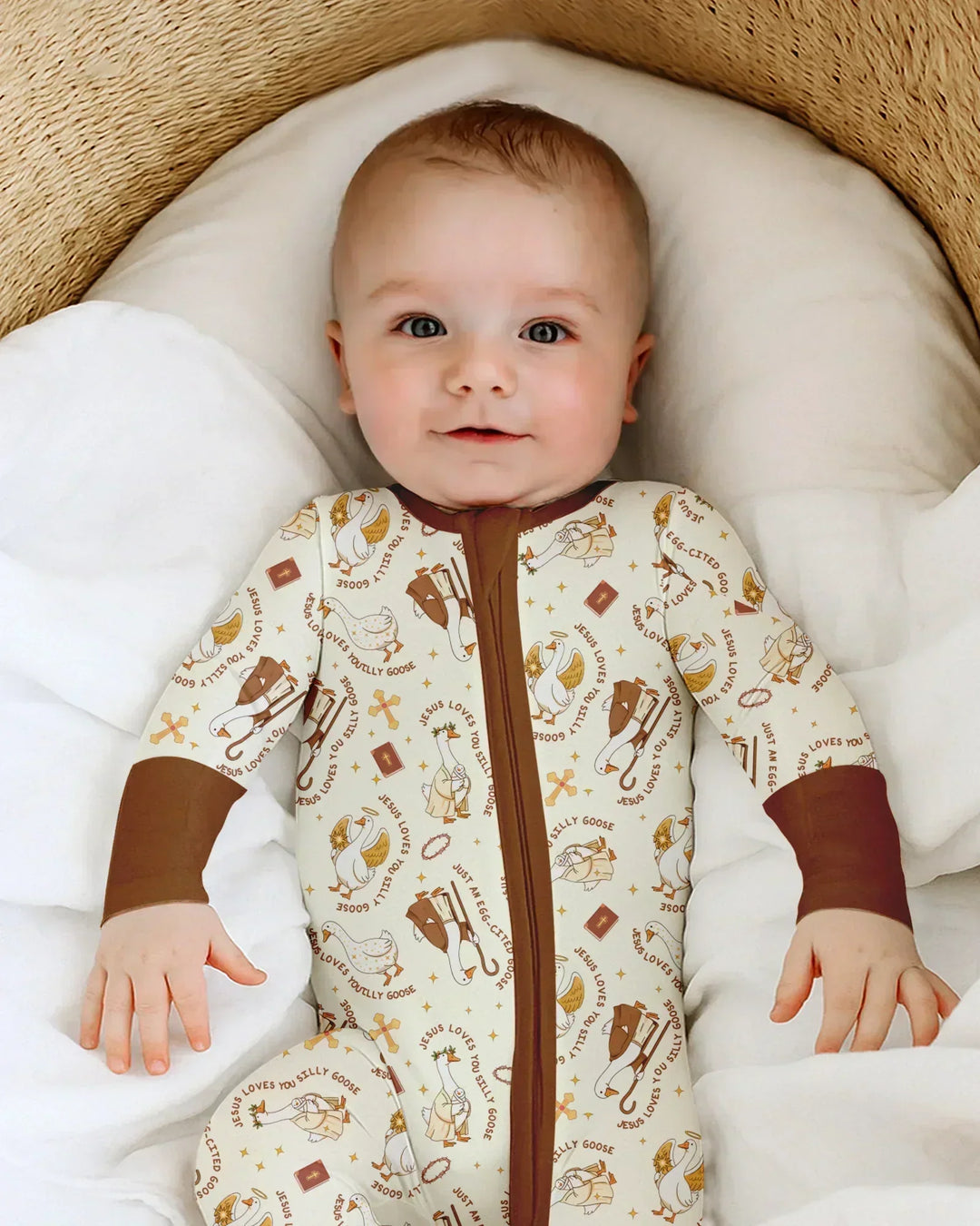 Gerippte Babykleidung mit individuellem Foto - Weich &amp; Skizzenhaft