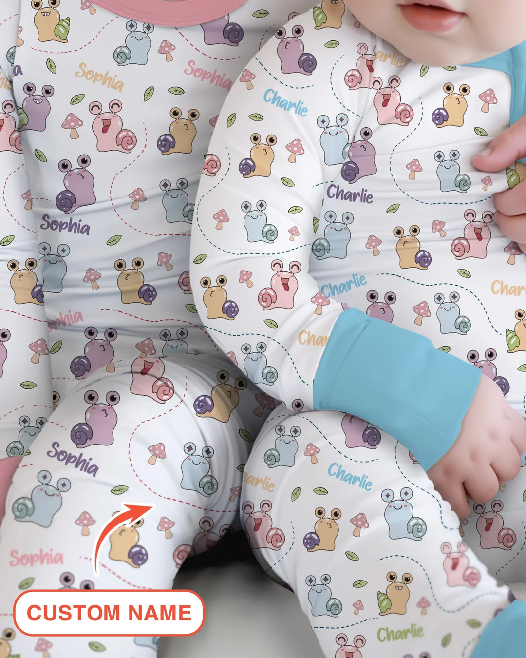 Gerippte Babykleidung mit individuellem Foto - Weich &amp; Skizzenhaft
