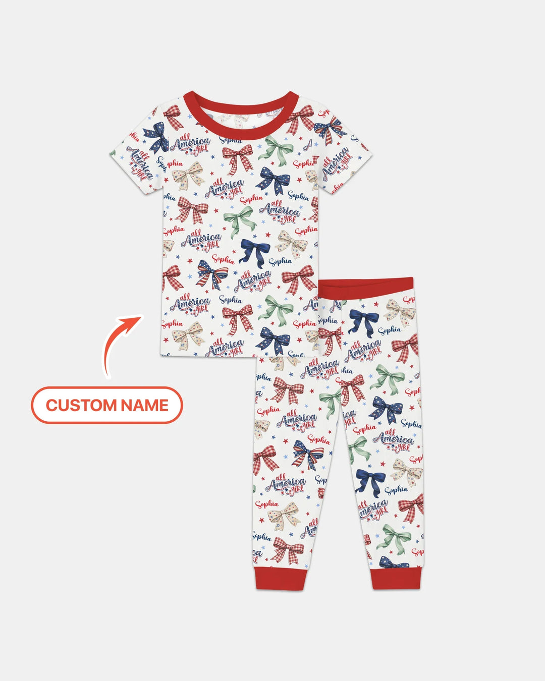 Zweiteiliges, kurzärmliges Pyjama-Set mit Marienkäfern