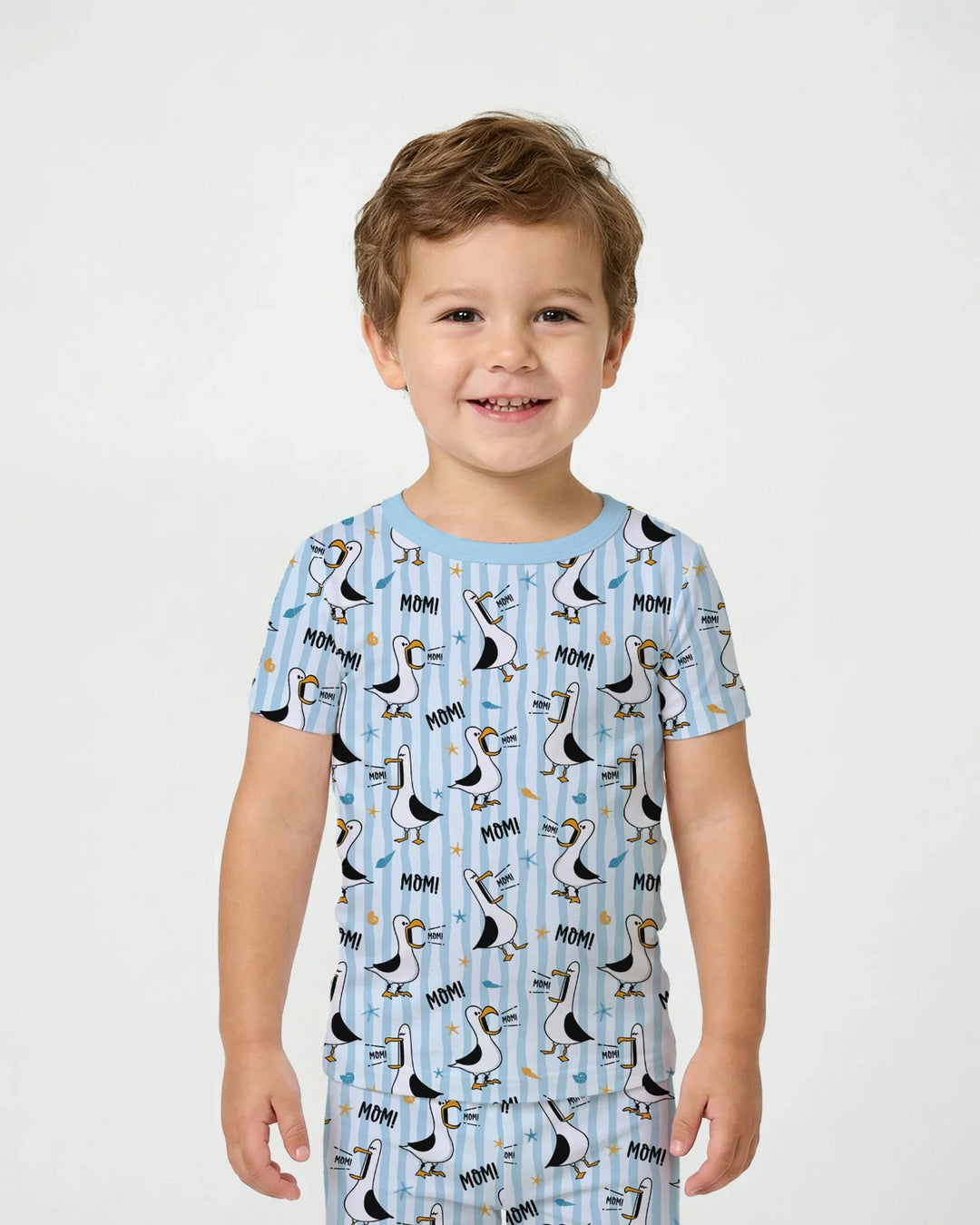 Zweiteiliges, kurzärmliges Pyjama-Set mit Marienkäfern