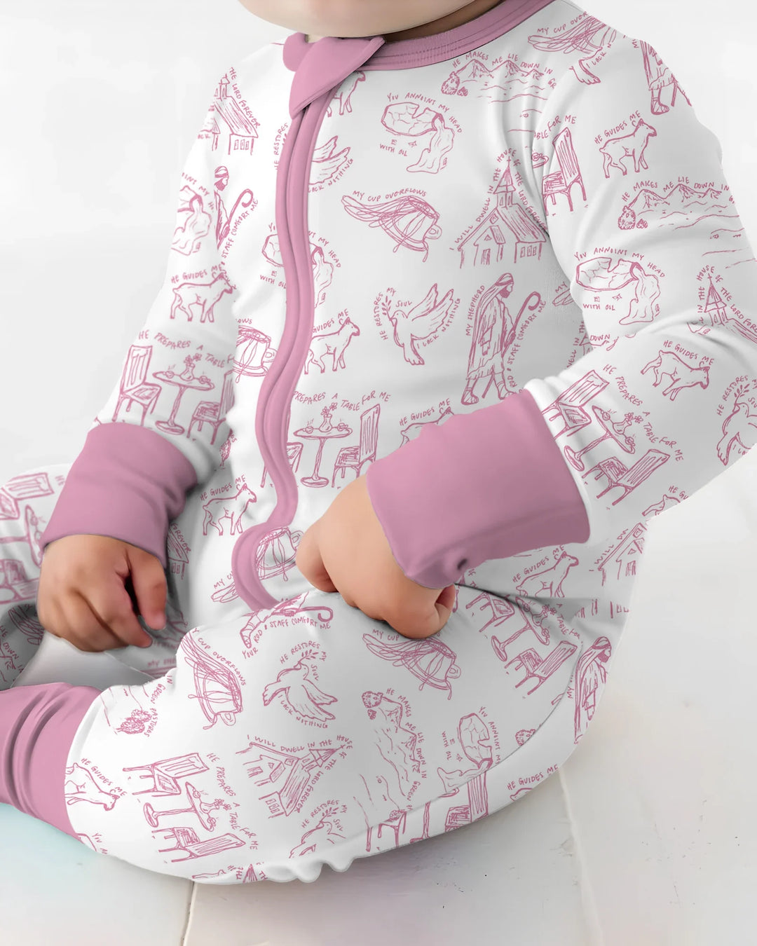 Gerippte Babykleidung mit individuellem Foto - Weich &amp; Skizzenhaft