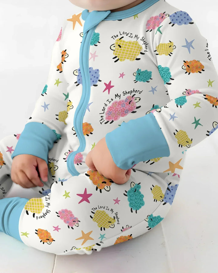 Gerippte Babykleidung mit individuellem Foto - Weich &amp; Skizzenhaft