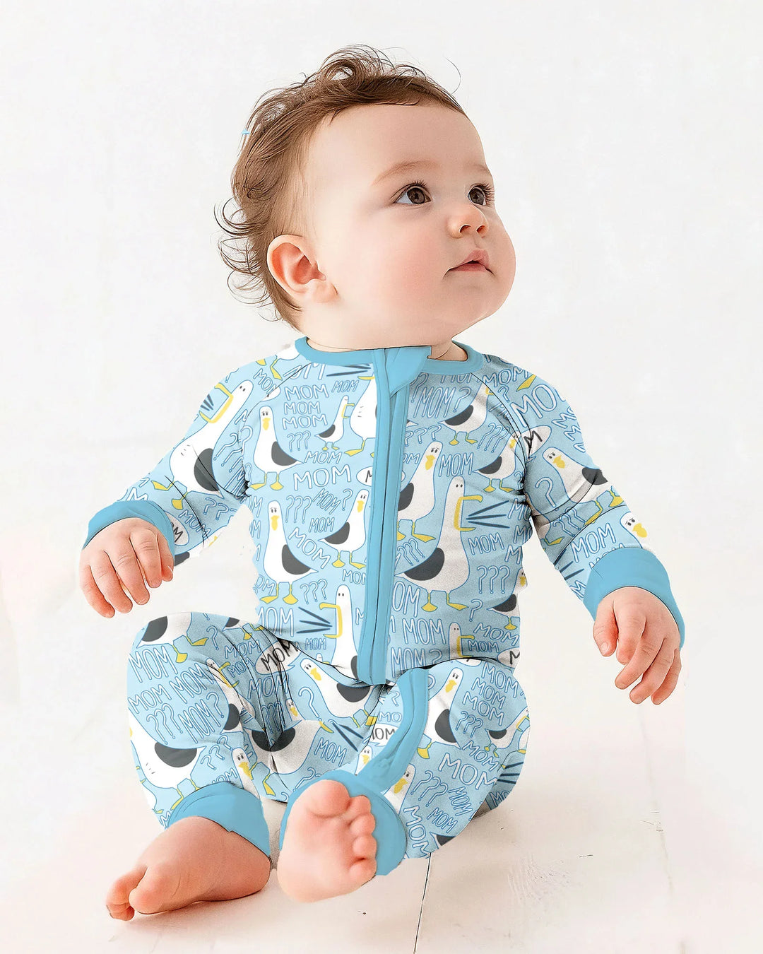 Gerippte Babykleidung mit individuellem Foto - Weich &amp; Skizzenhaft