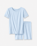 Breeze Ribbed Bamboo Two Piece Short Sleeve Shorts Pajama Set