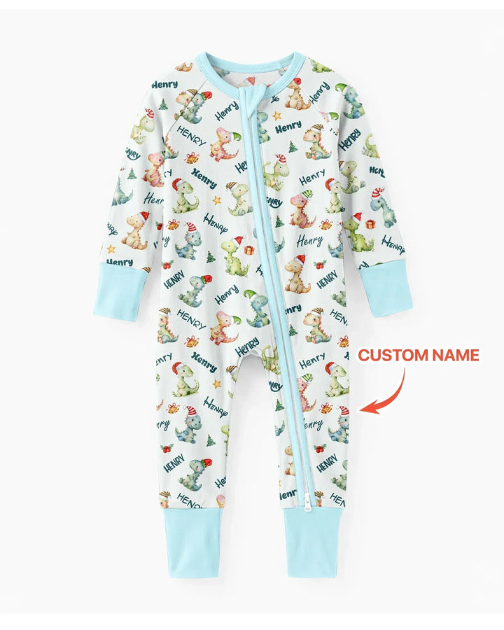 Dinosaur Custom Name Bamboo Convertible Zippy