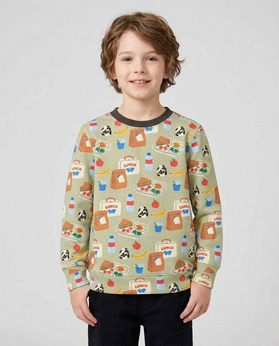 Template Damen-Rundhals-Sweatshirt aus Bambus