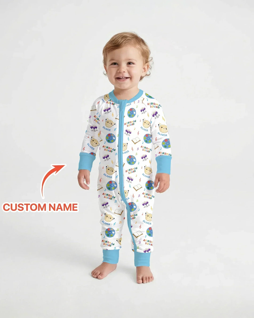 Custom Name Passover Afikoman Squad Bamboo Convertible Zippy