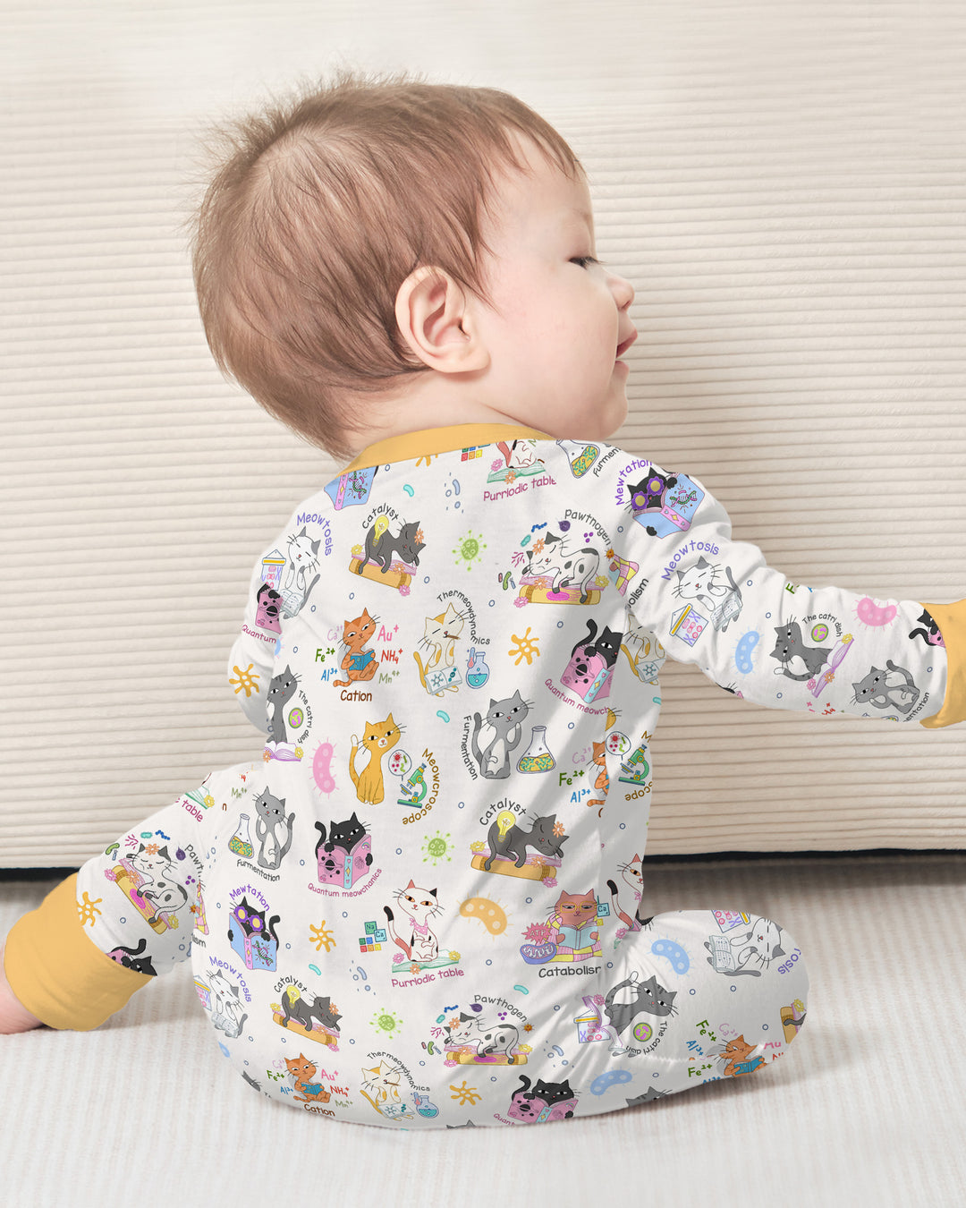 Gerippte Babykleidung mit individuellem Foto - Weich &amp; Skizzenhaft