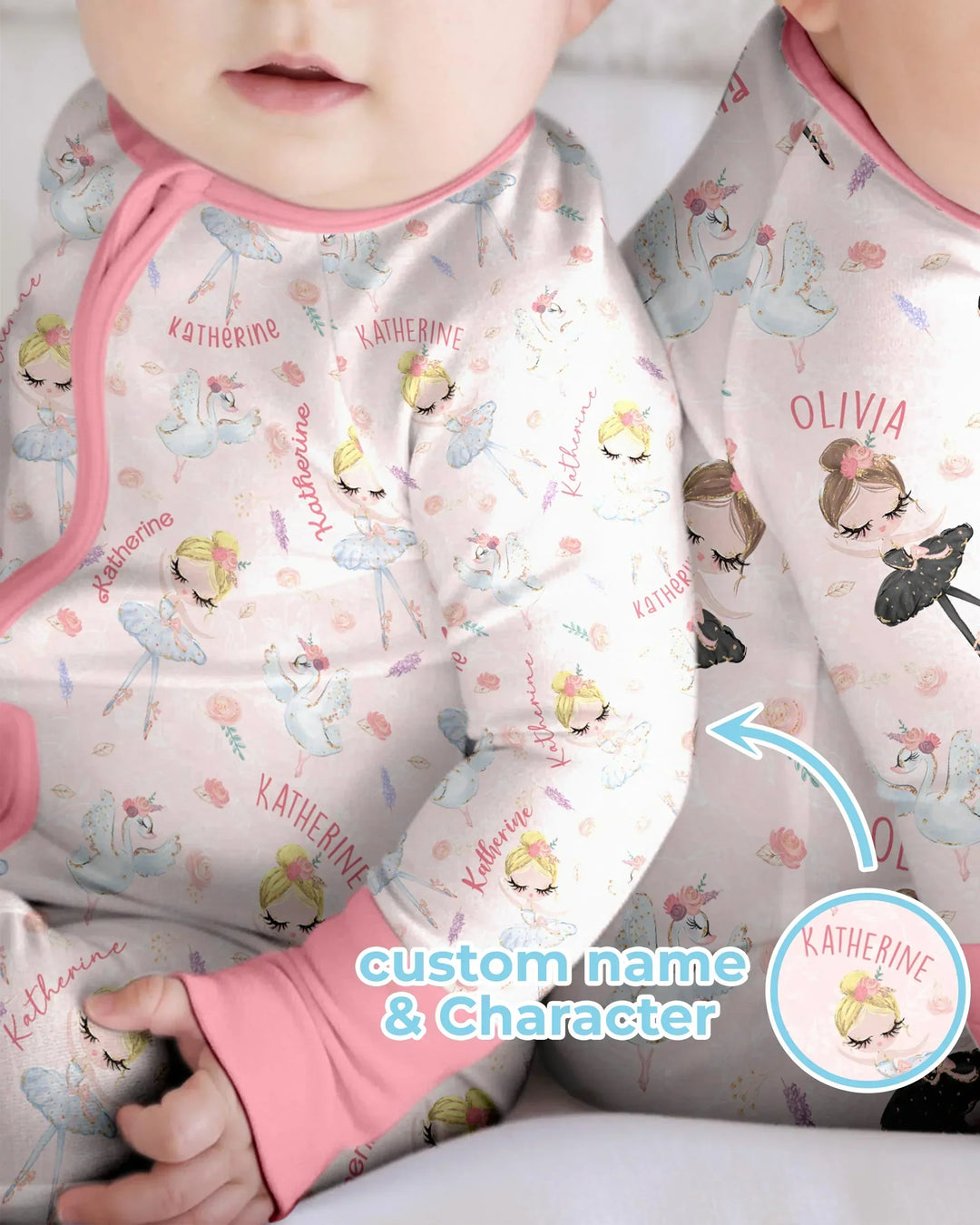 Gerippte Babykleidung mit individuellem Foto - Weich &amp; Skizzenhaft