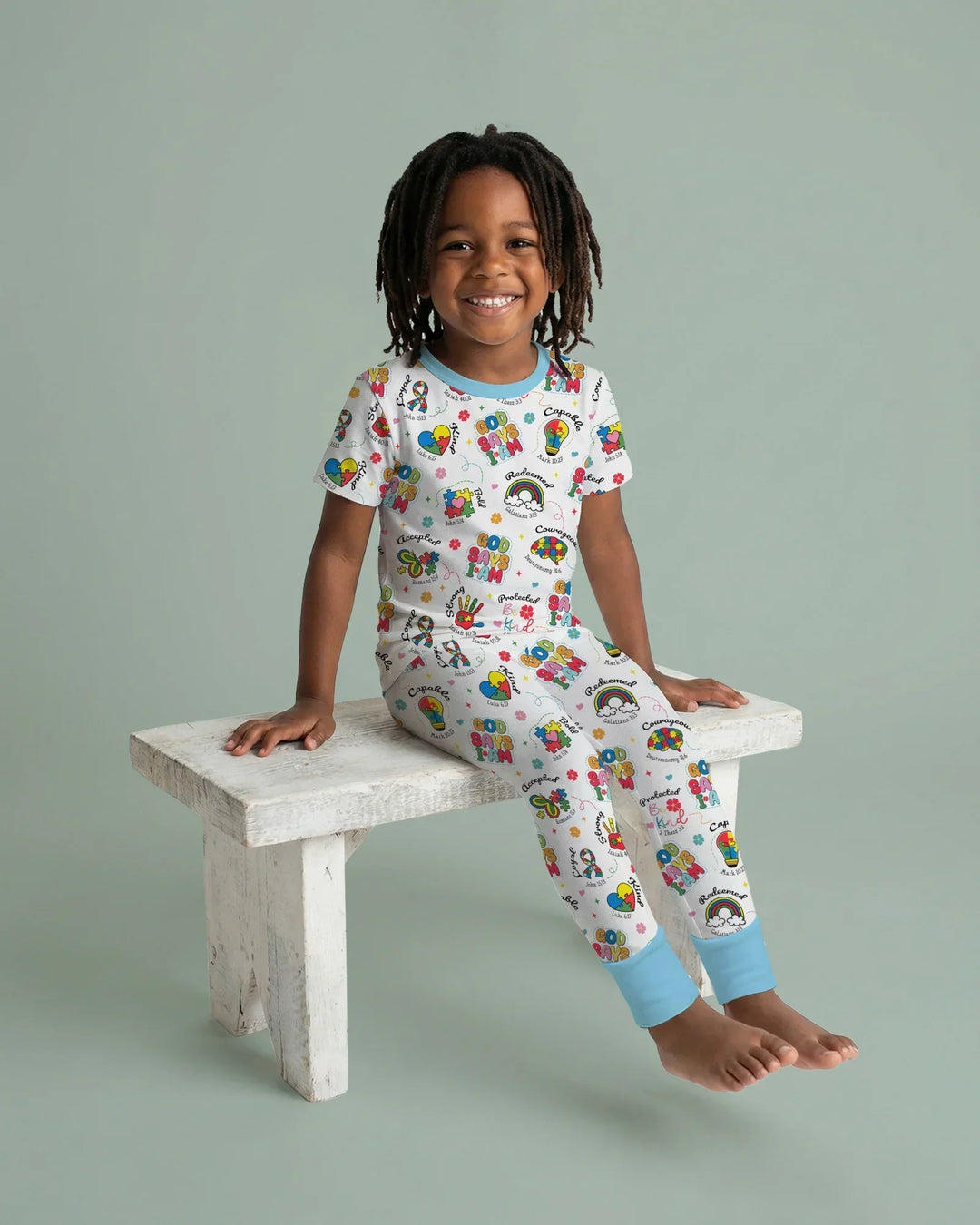 Zweiteiliges, kurzärmliges Pyjama-Set mit Marienkäfern