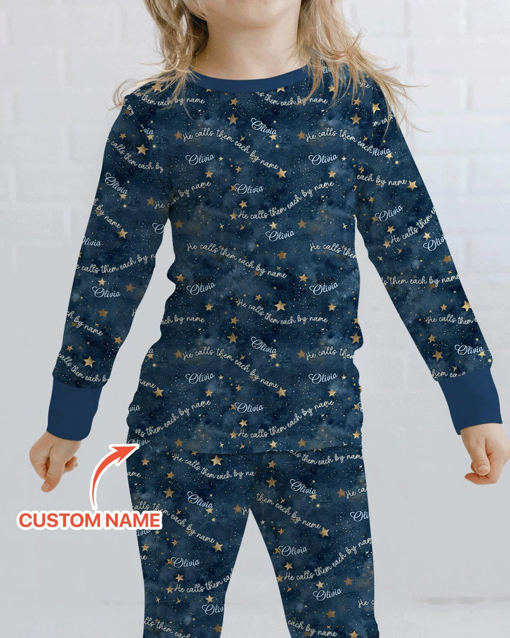 Called By Name — Personalized  Bamboo Two Piece Long Sleeve Pajama Set