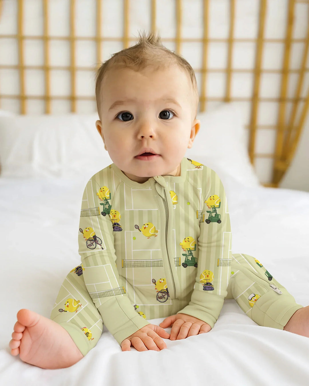Gerippte Babykleidung mit individuellem Foto - Weich &amp; Skizzenhaft