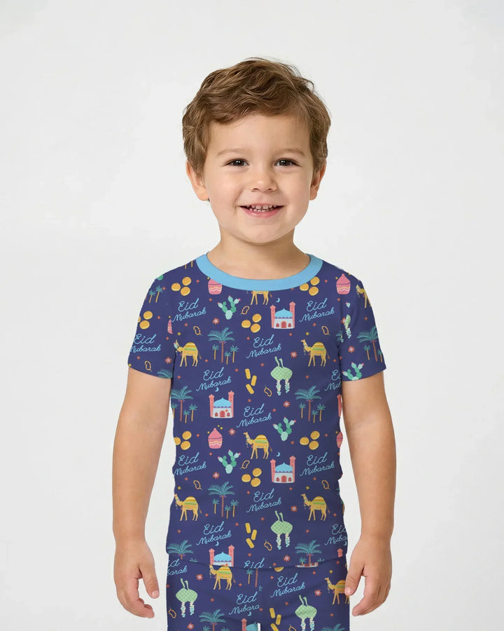 Zweiteiliges, kurzärmliges Pyjama-Set mit Marienkäfern