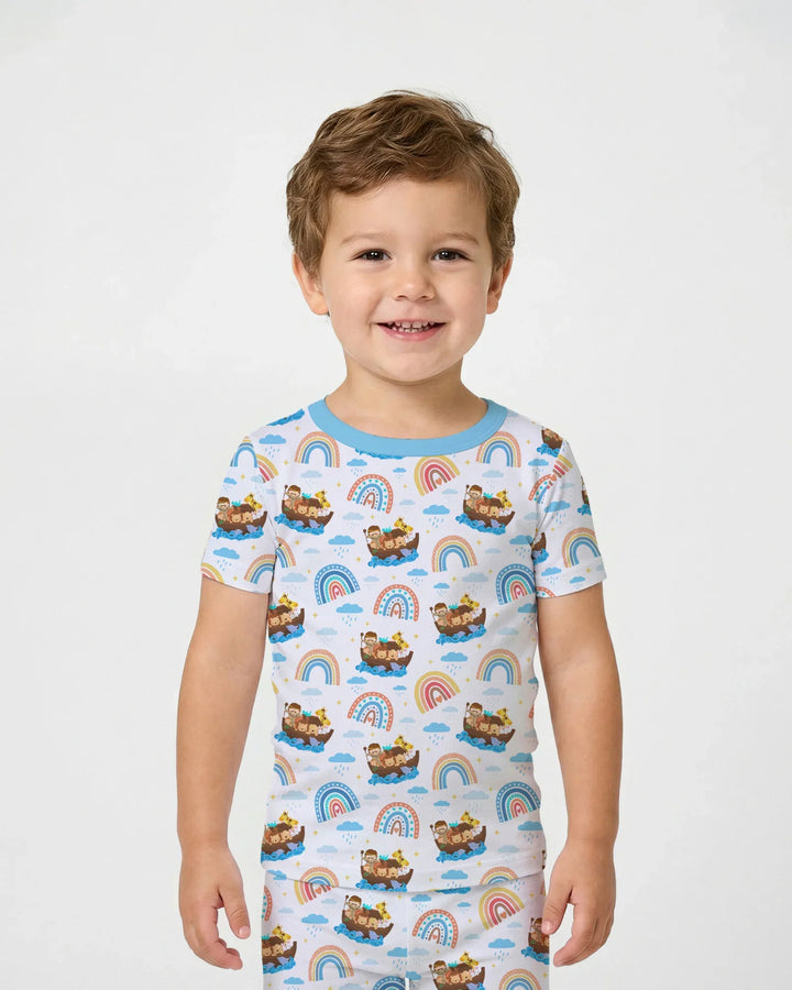 Zweiteiliges, kurzärmliges Pyjama-Set mit Marienkäfern