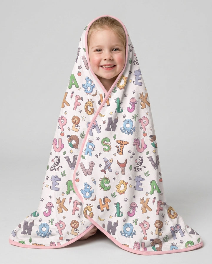 Animals Alphabet Bamboo Blanket