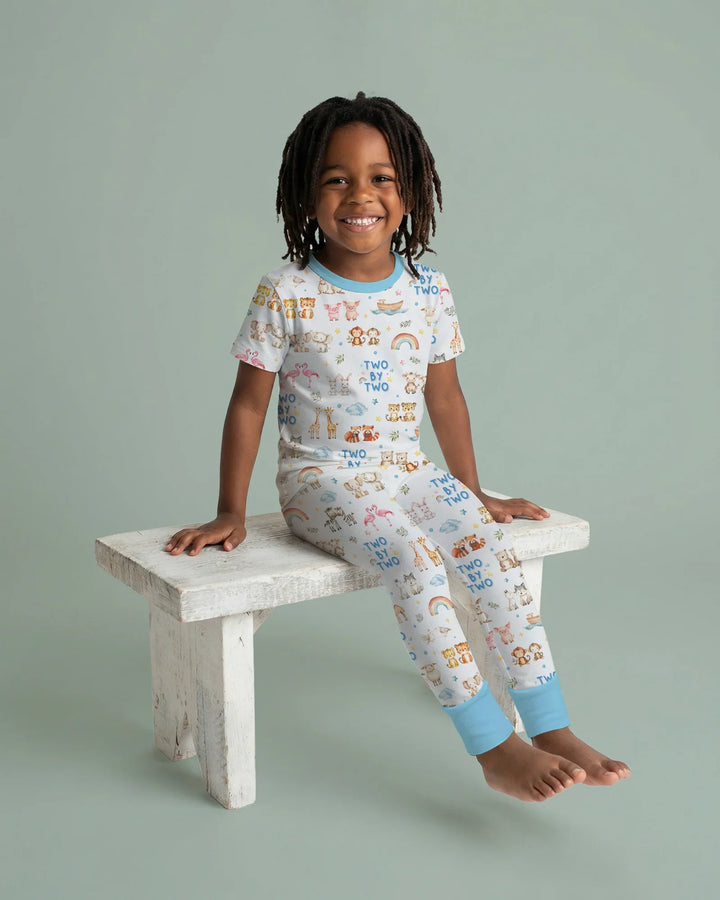 Zweiteiliges, kurzärmliges Pyjama-Set mit Marienkäfern