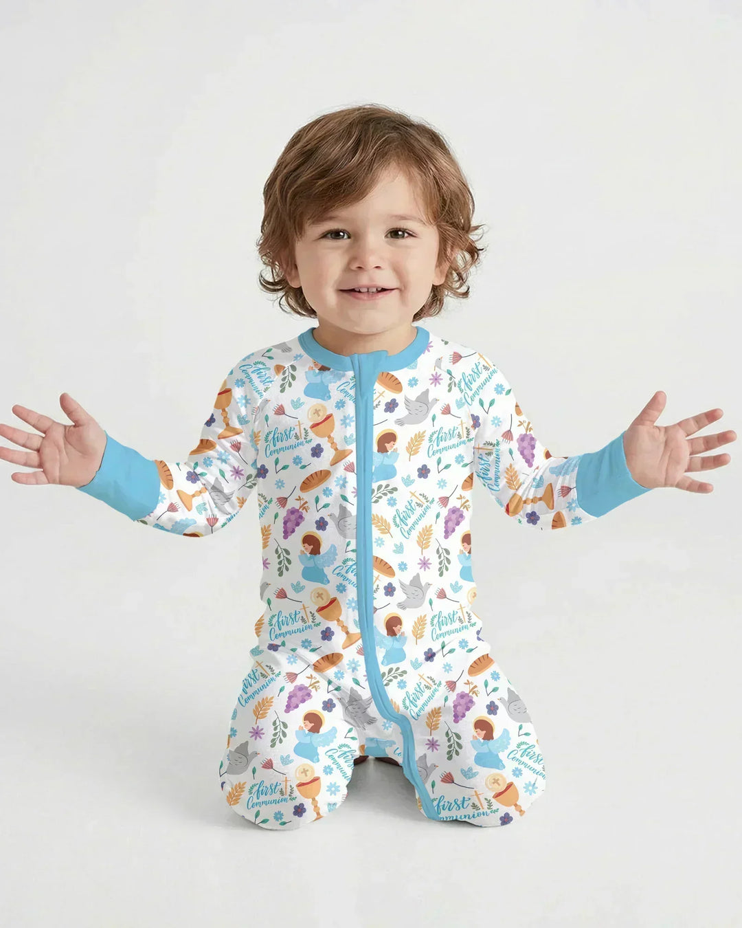 Gerippte Babykleidung mit individuellem Foto - Weich &amp; Skizzenhaft