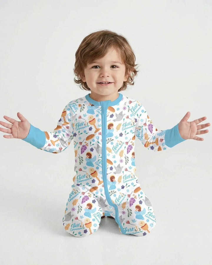 Gerippte Babykleidung mit individuellem Foto - Weich &amp; Skizzenhaft