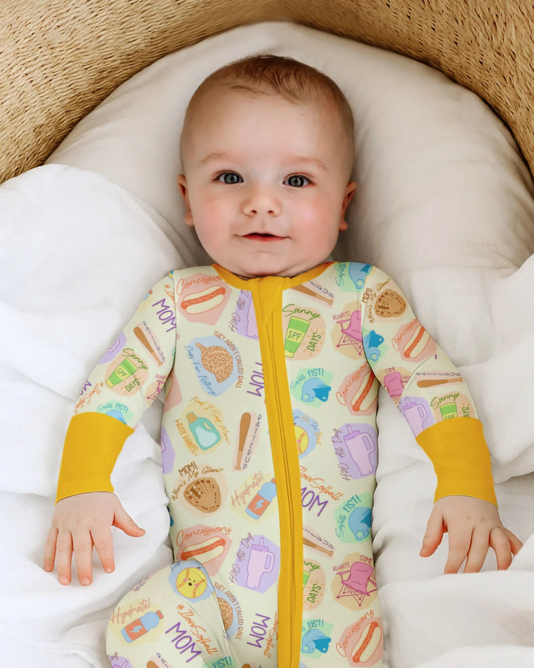Gerippte Babykleidung mit individuellem Foto - Weich &amp; Skizzenhaft