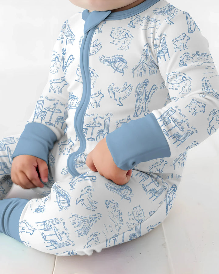 Gerippte Babykleidung mit individuellem Foto - Weich &amp; Skizzenhaft