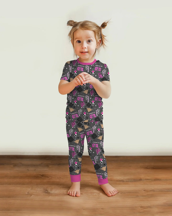 Zweiteiliges, kurzärmliges Pyjama-Set mit Marienkäfern