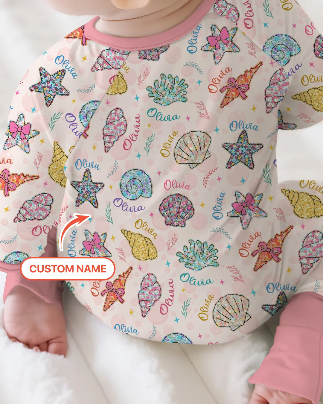 Gerippte Babykleidung mit individuellem Foto - Weich &amp; Skizzenhaft