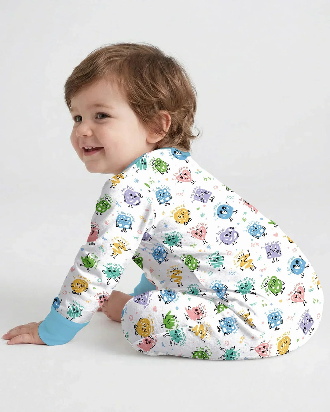 Gerippte Babykleidung mit individuellem Foto - Weich &amp; Skizzenhaft
