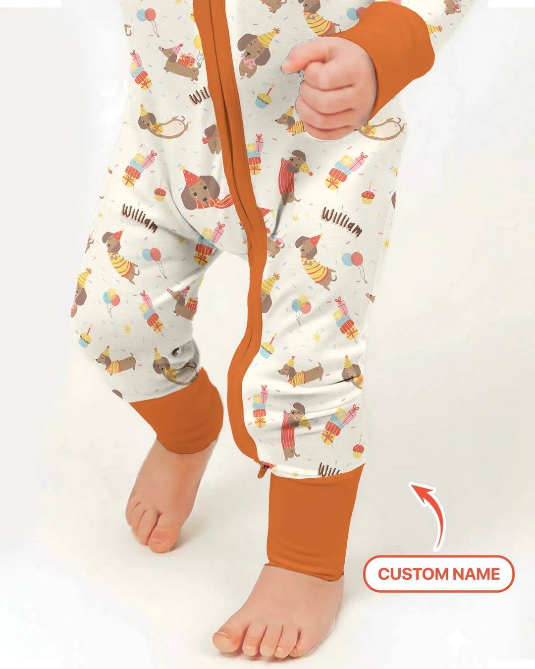 Gerippte Babykleidung mit individuellem Foto - Weich &amp; Skizzenhaft
