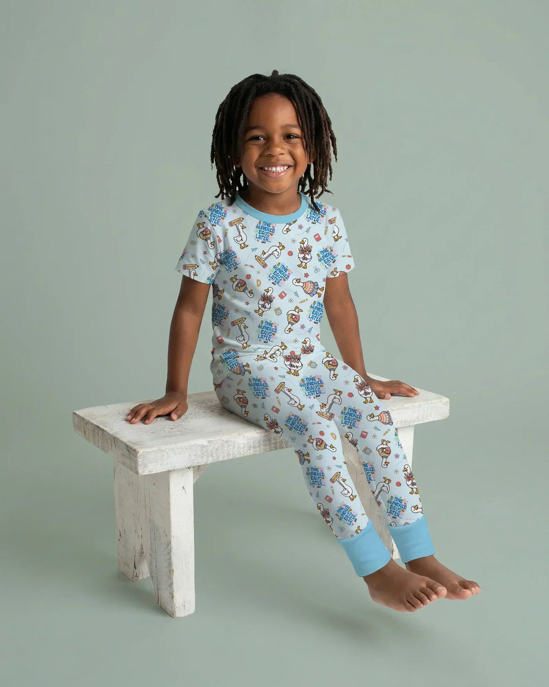 Zweiteiliges, kurzärmliges Pyjama-Set mit Marienkäfern